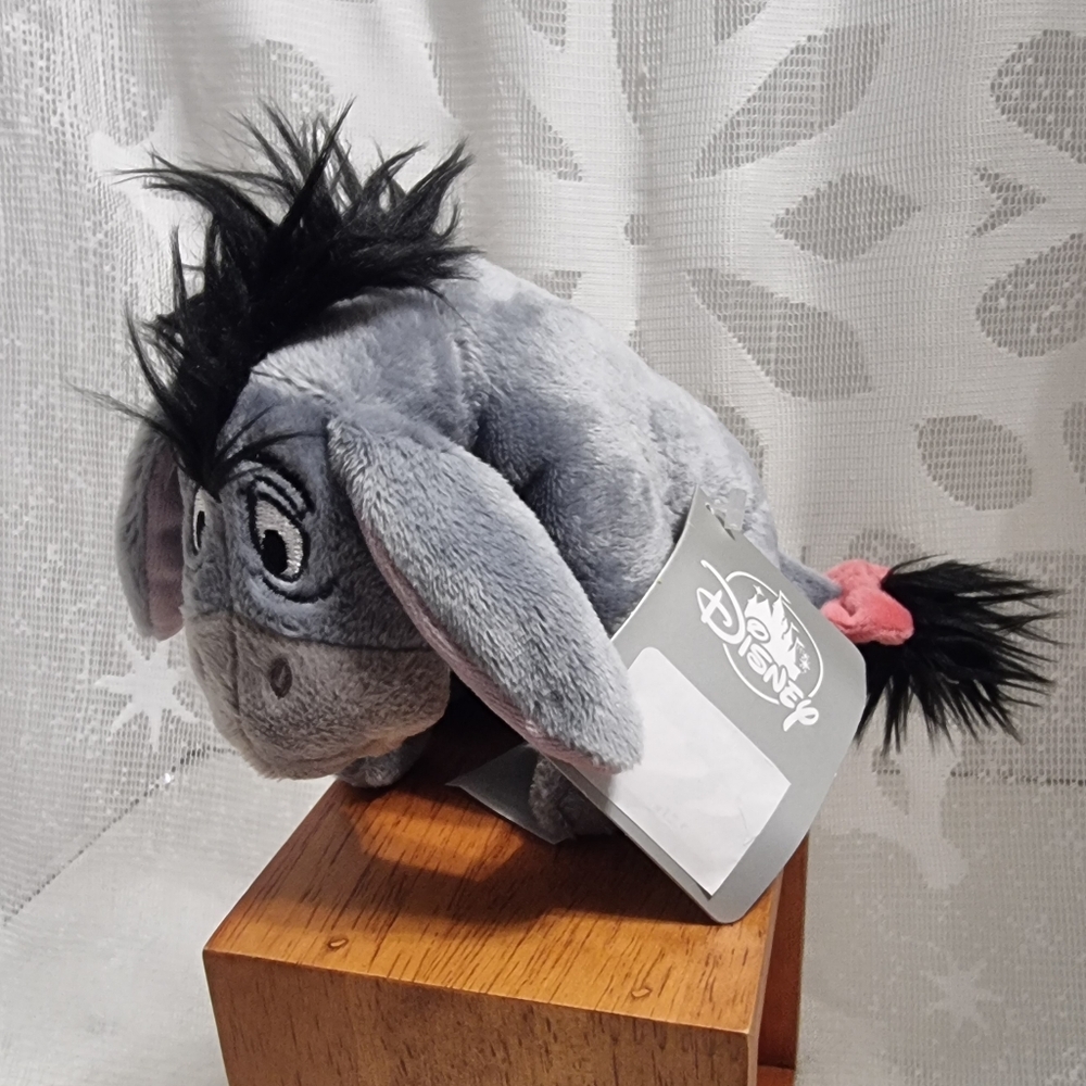 Disney Store Eeyore - 7 Inch Mini Bean Bag Plushie - NEW with Tags